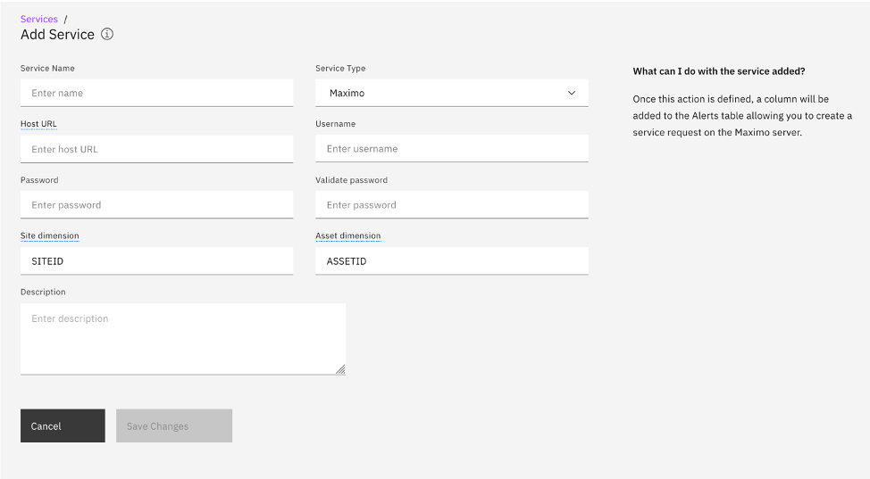Blank Add Service