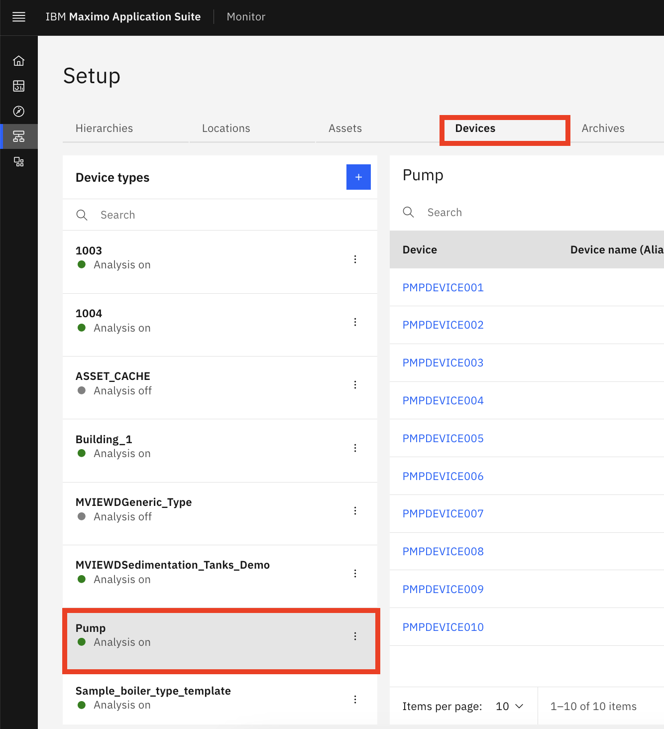 setup device types