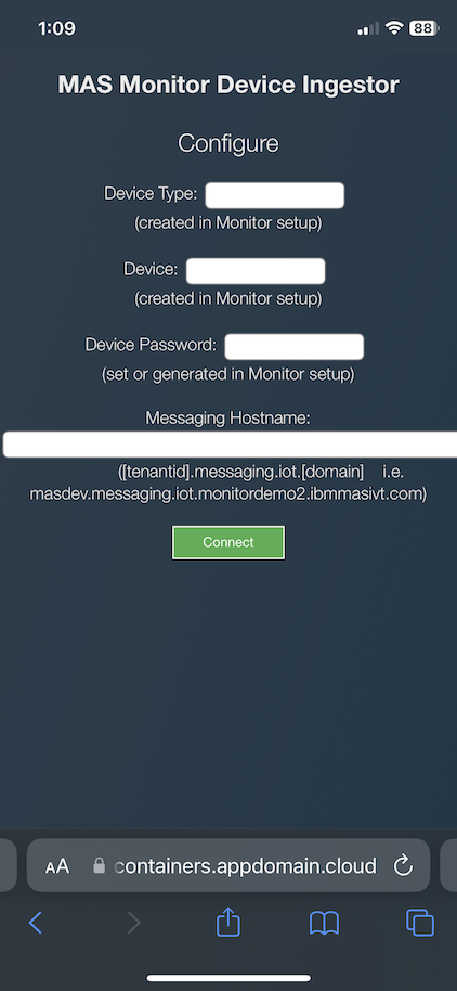 MAS Monitor Device Ingestor