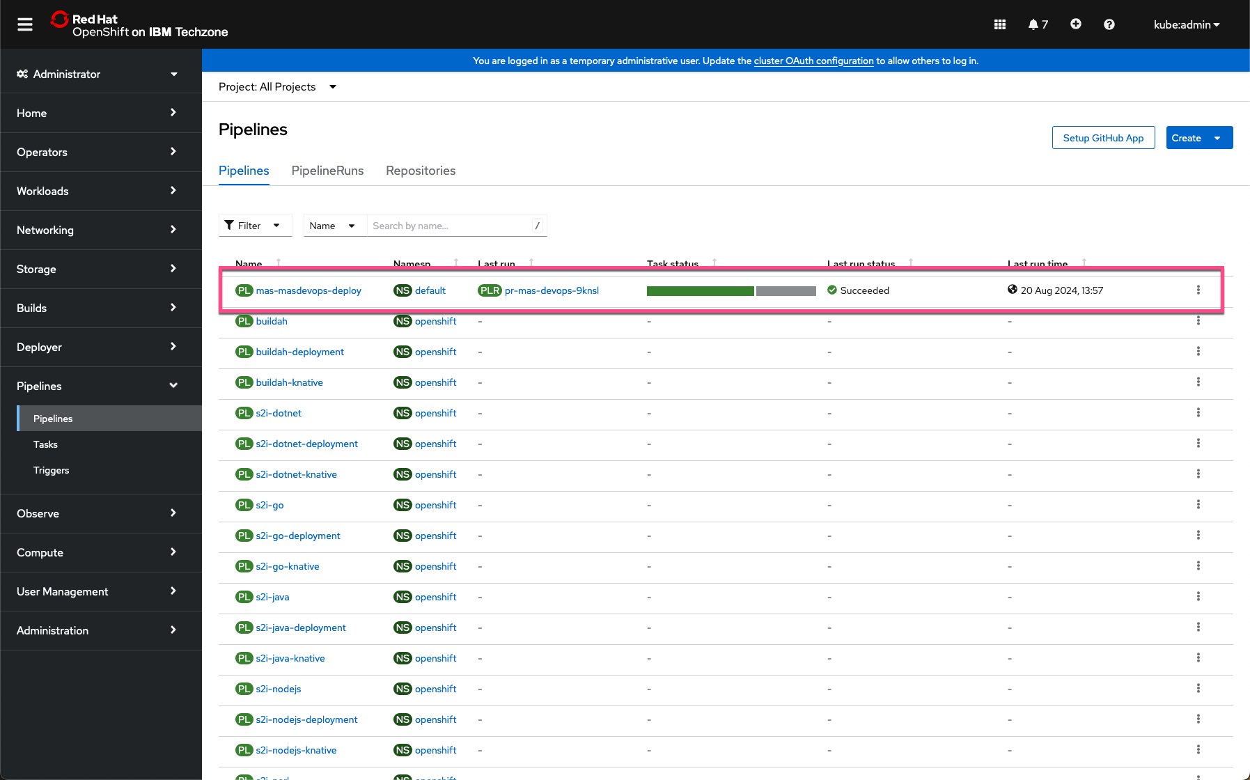 OpenShift Pipelines