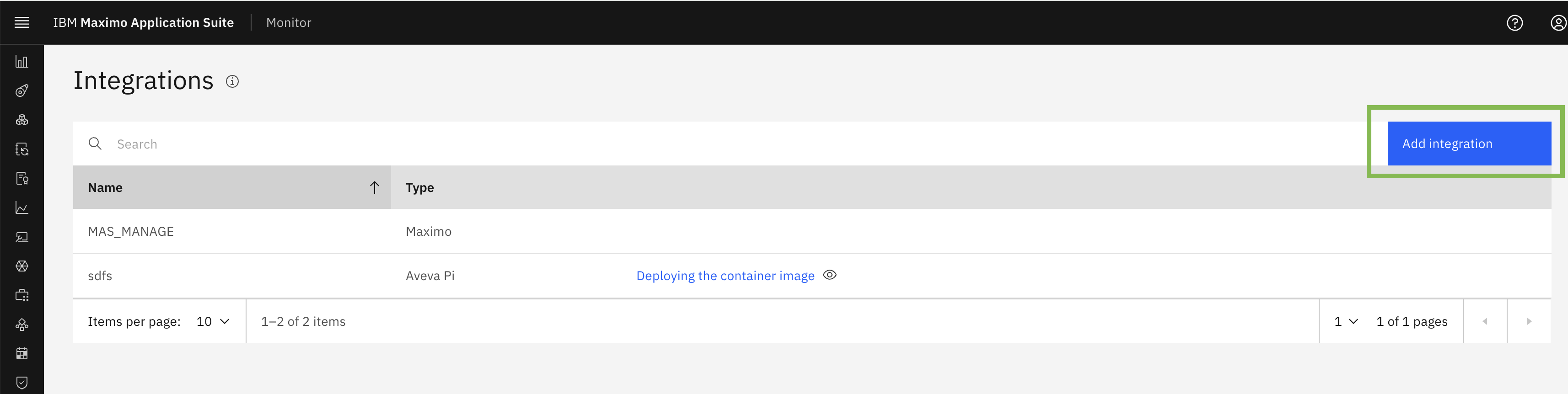 Select Integration Type