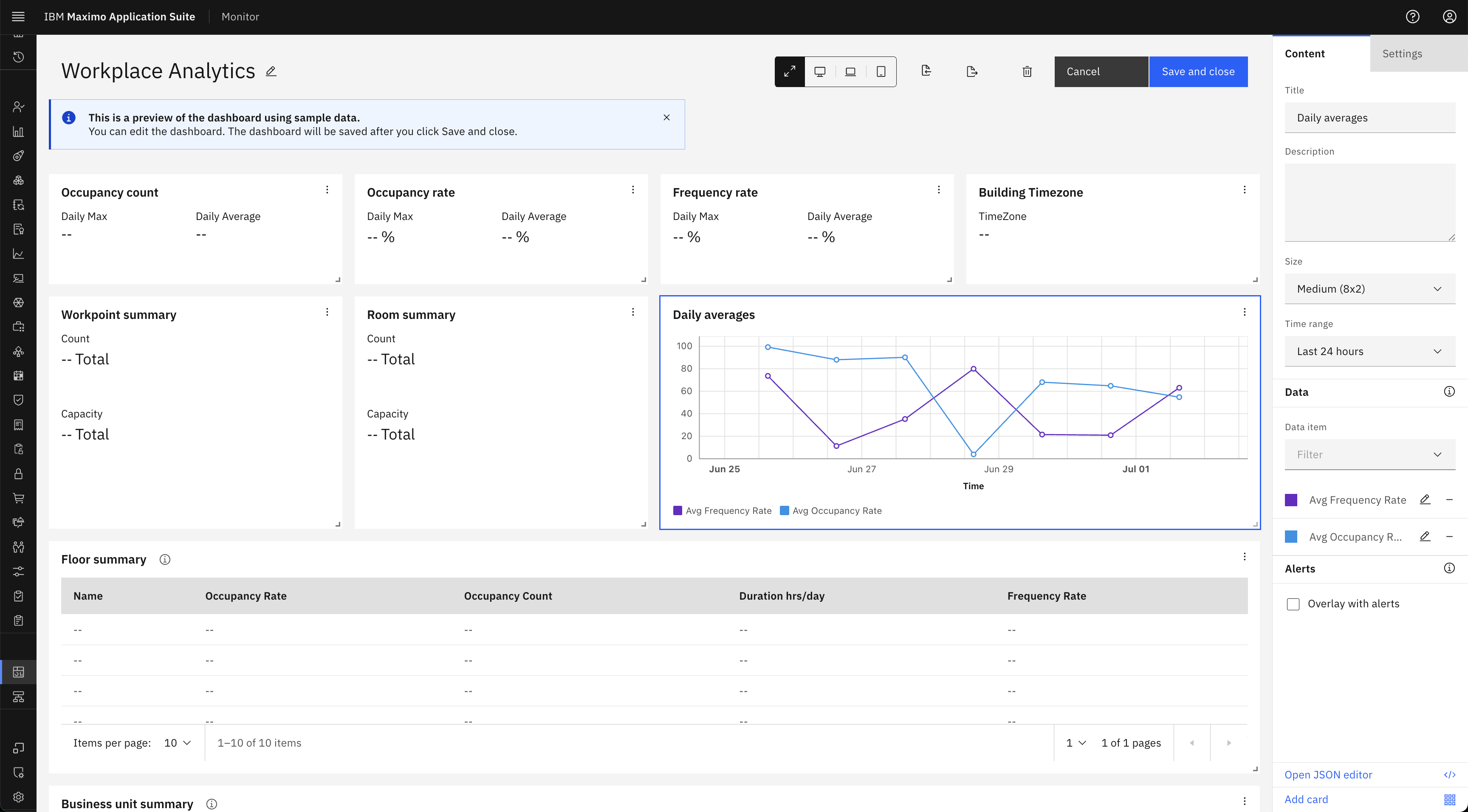 Building Dashboard