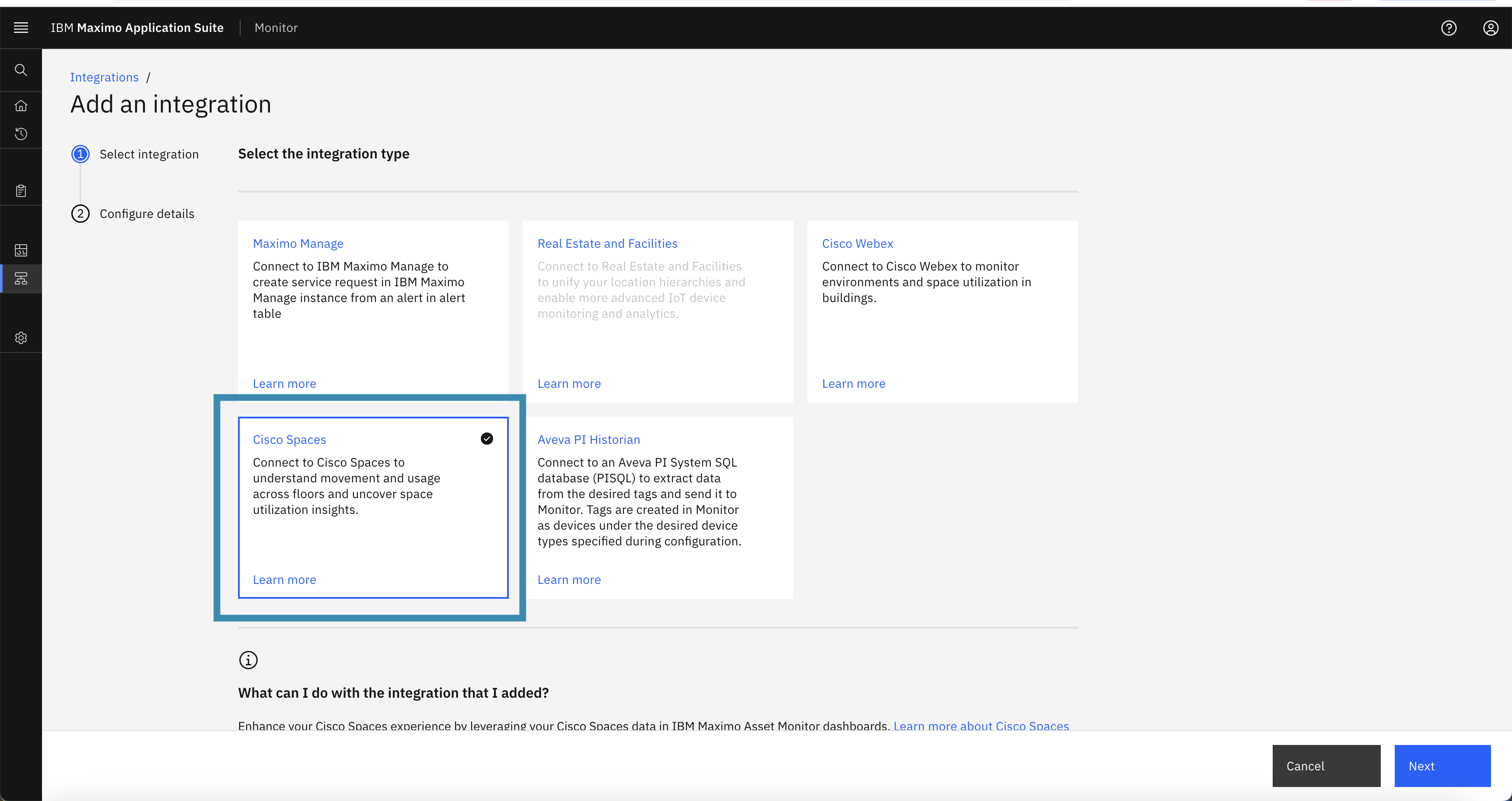 Cisco Space integration