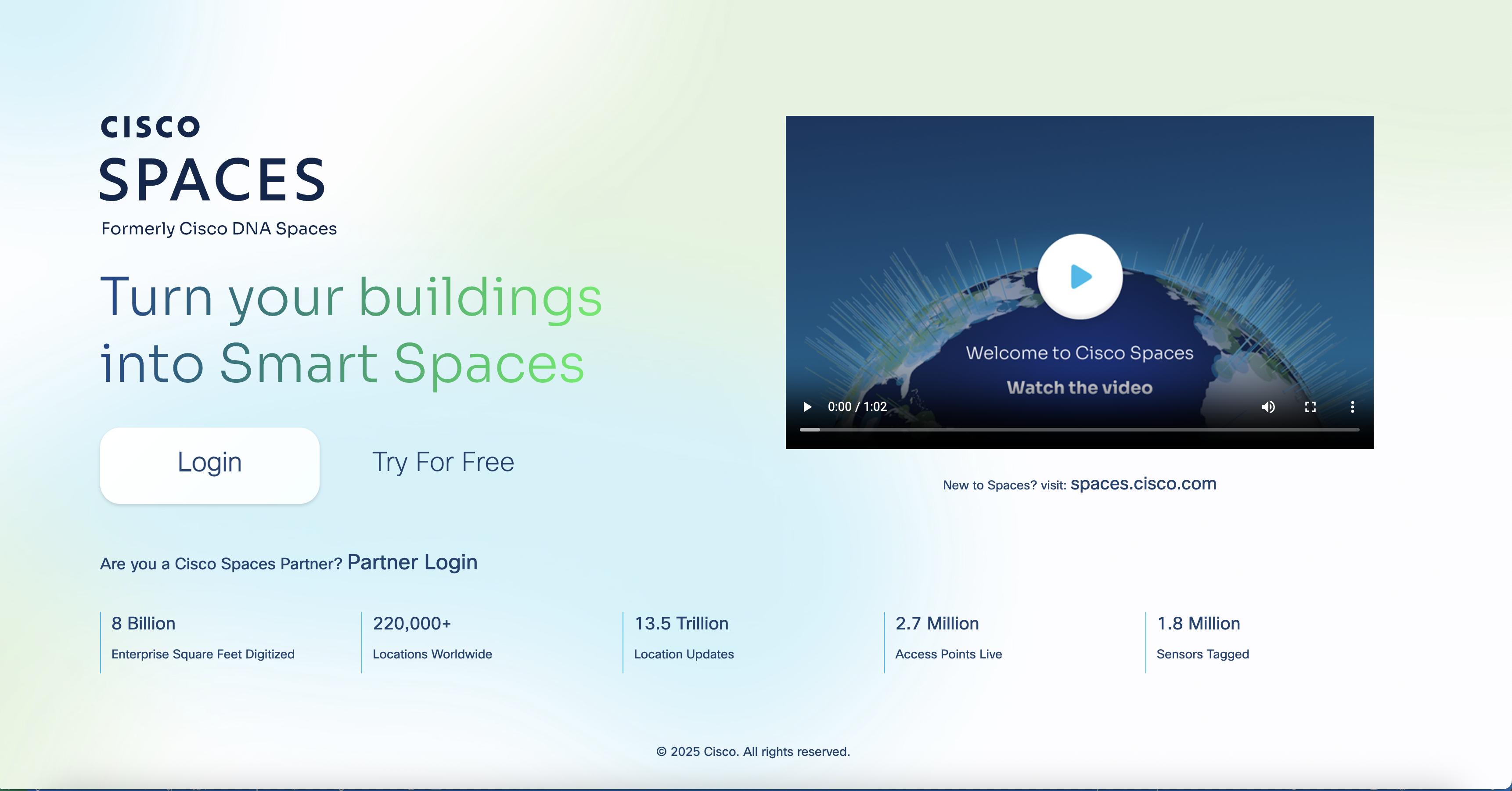 DNA Space Login Page
