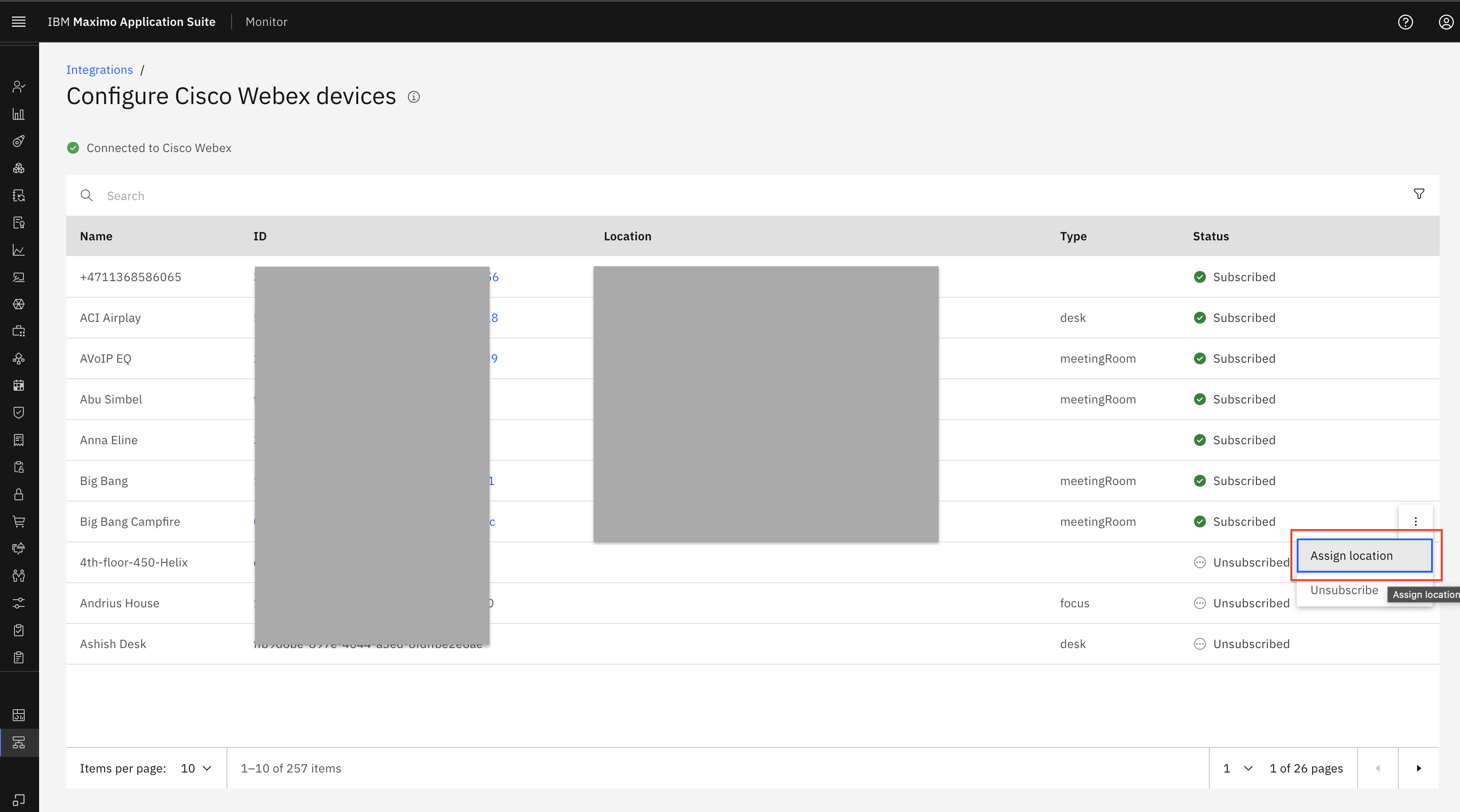 Cisco Webex device