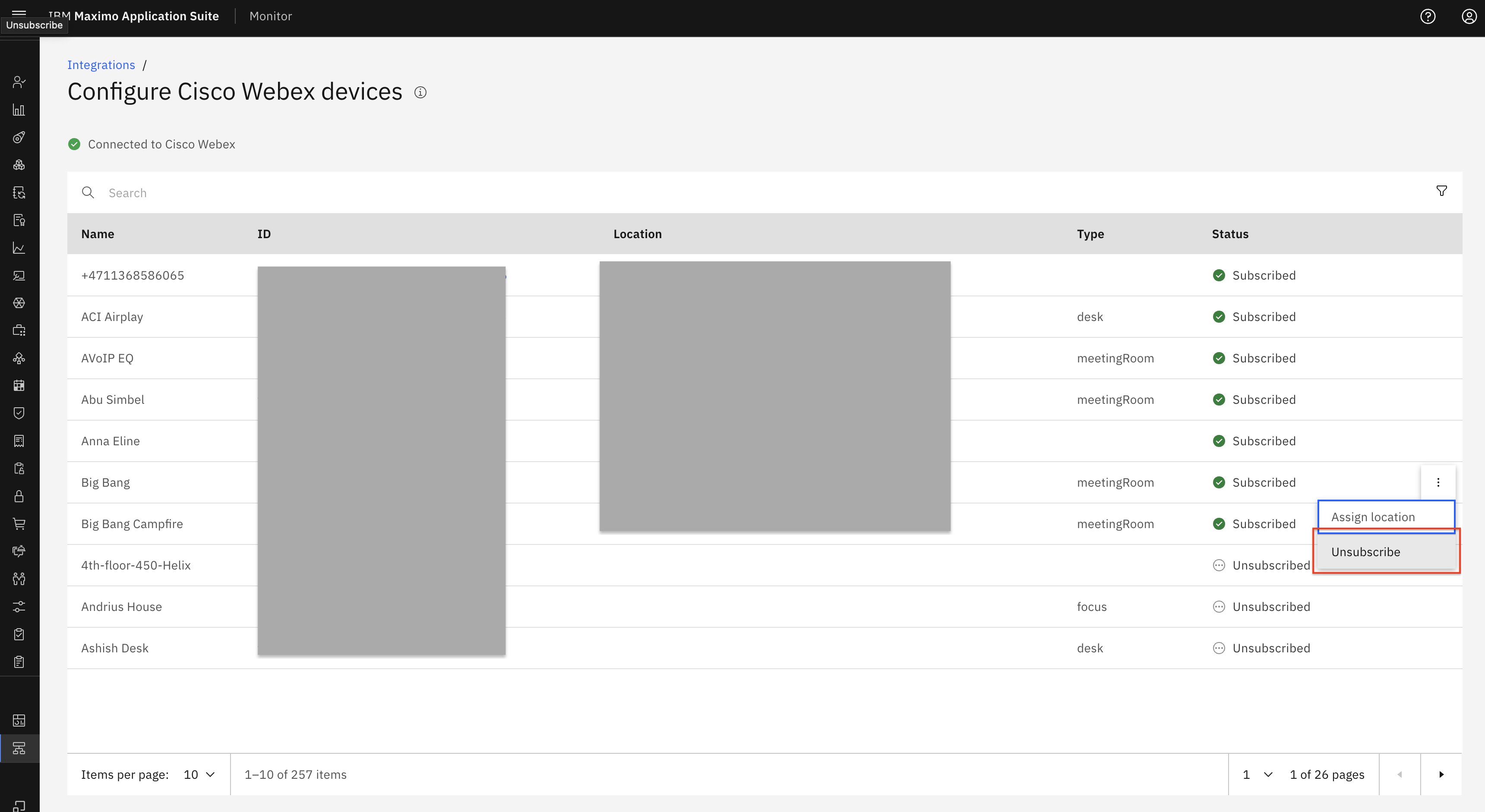 Cisco Webex device