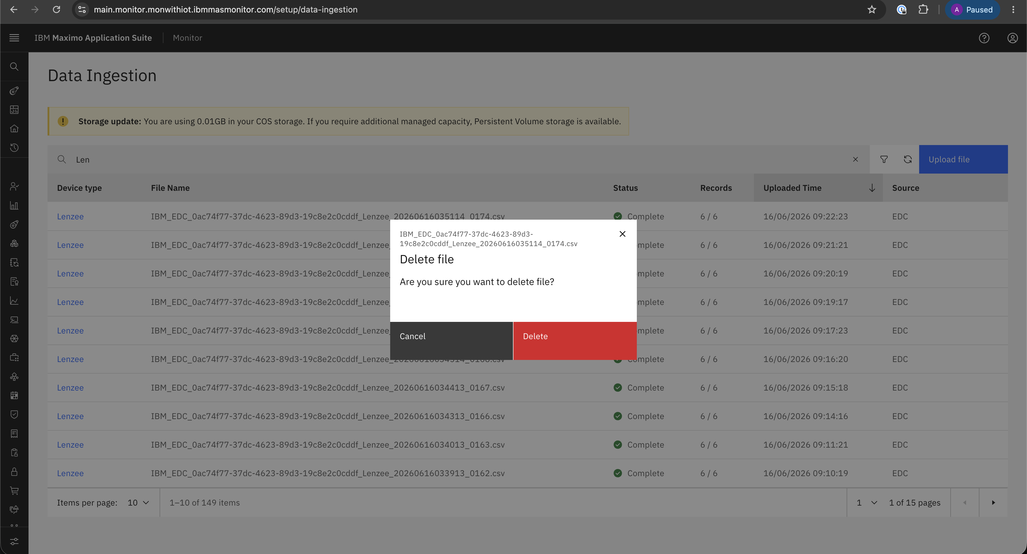 Confirm Delete File