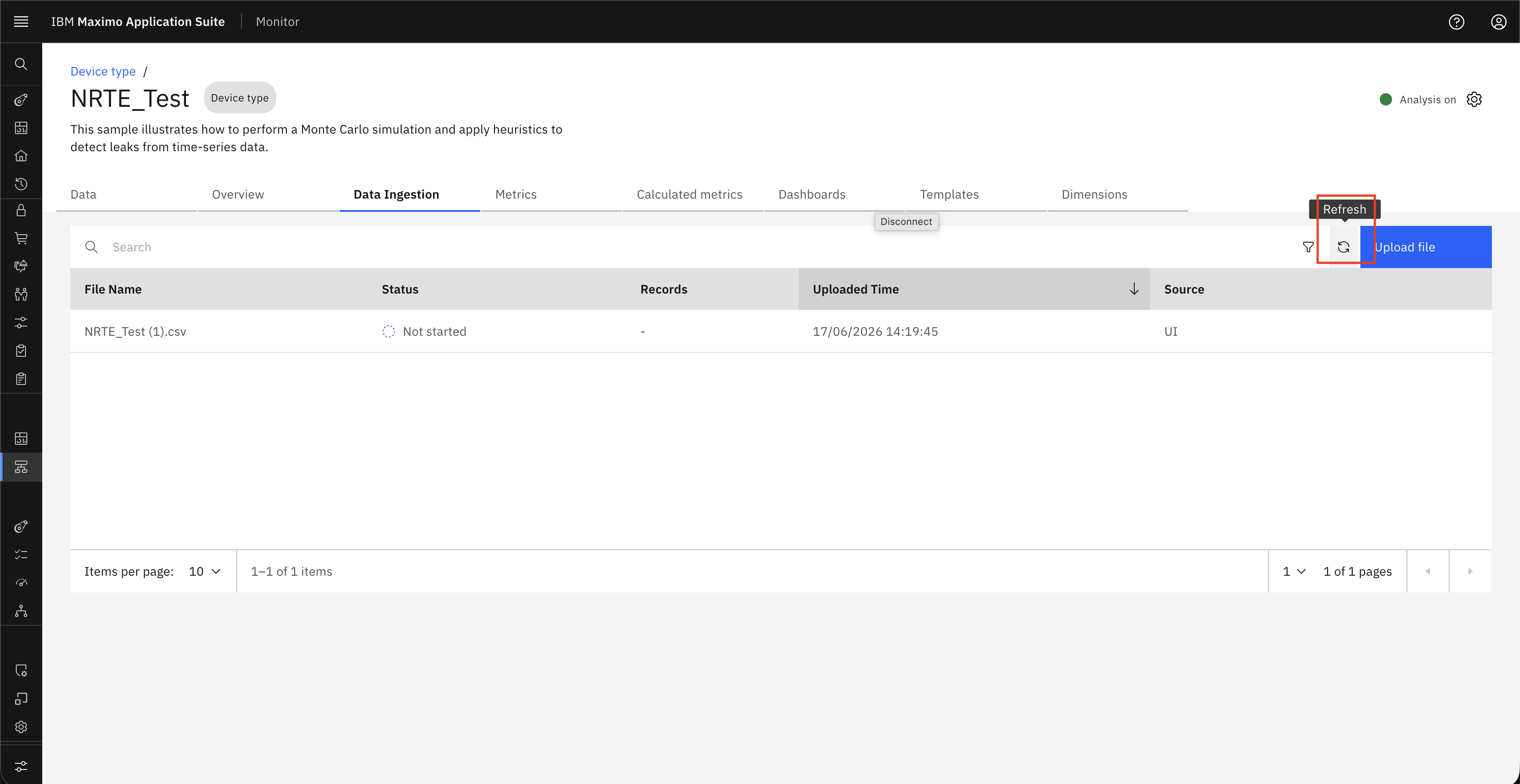 Refresh File Status
