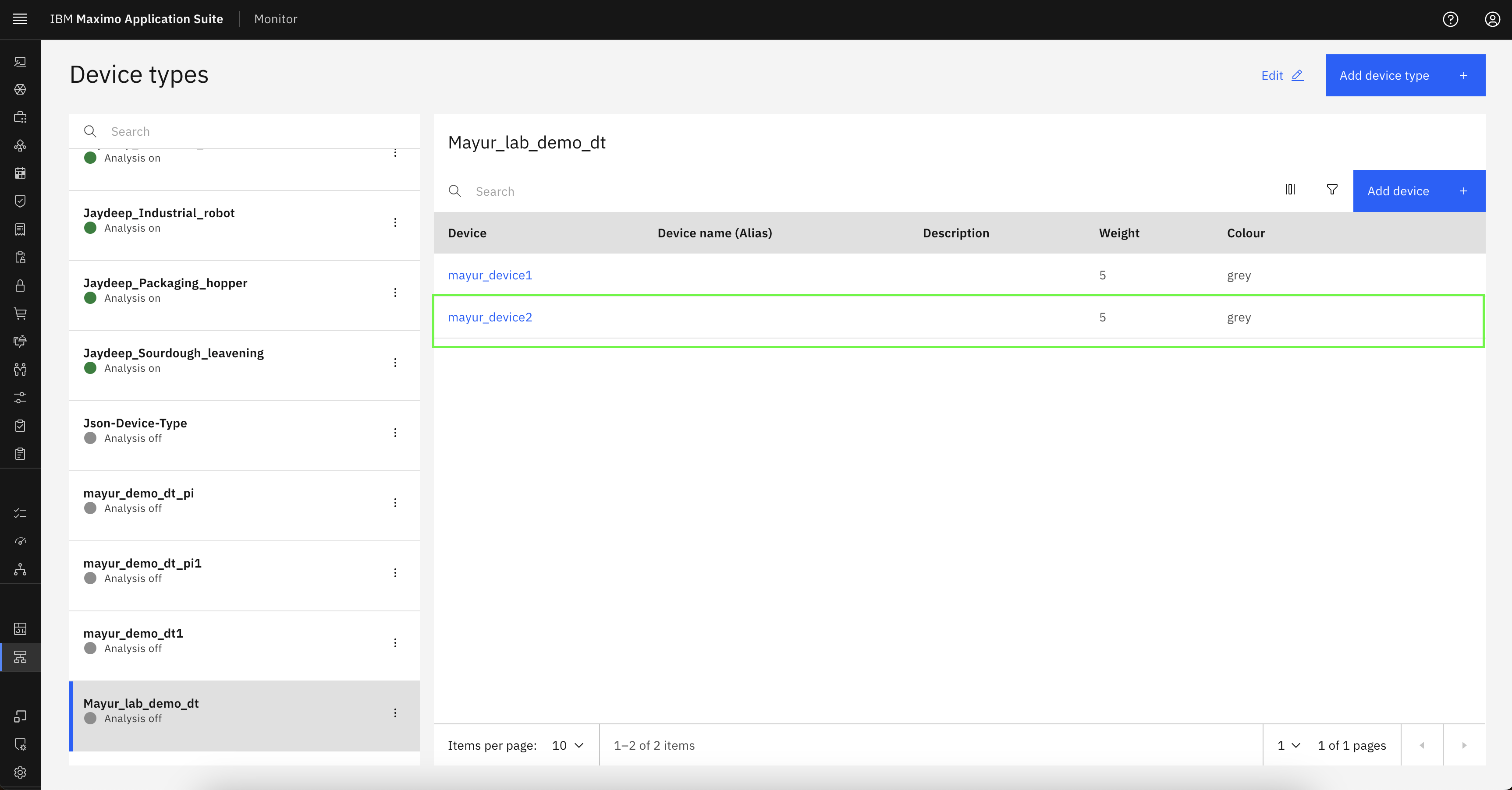 4. Add and Edit devices - Device and device type setup