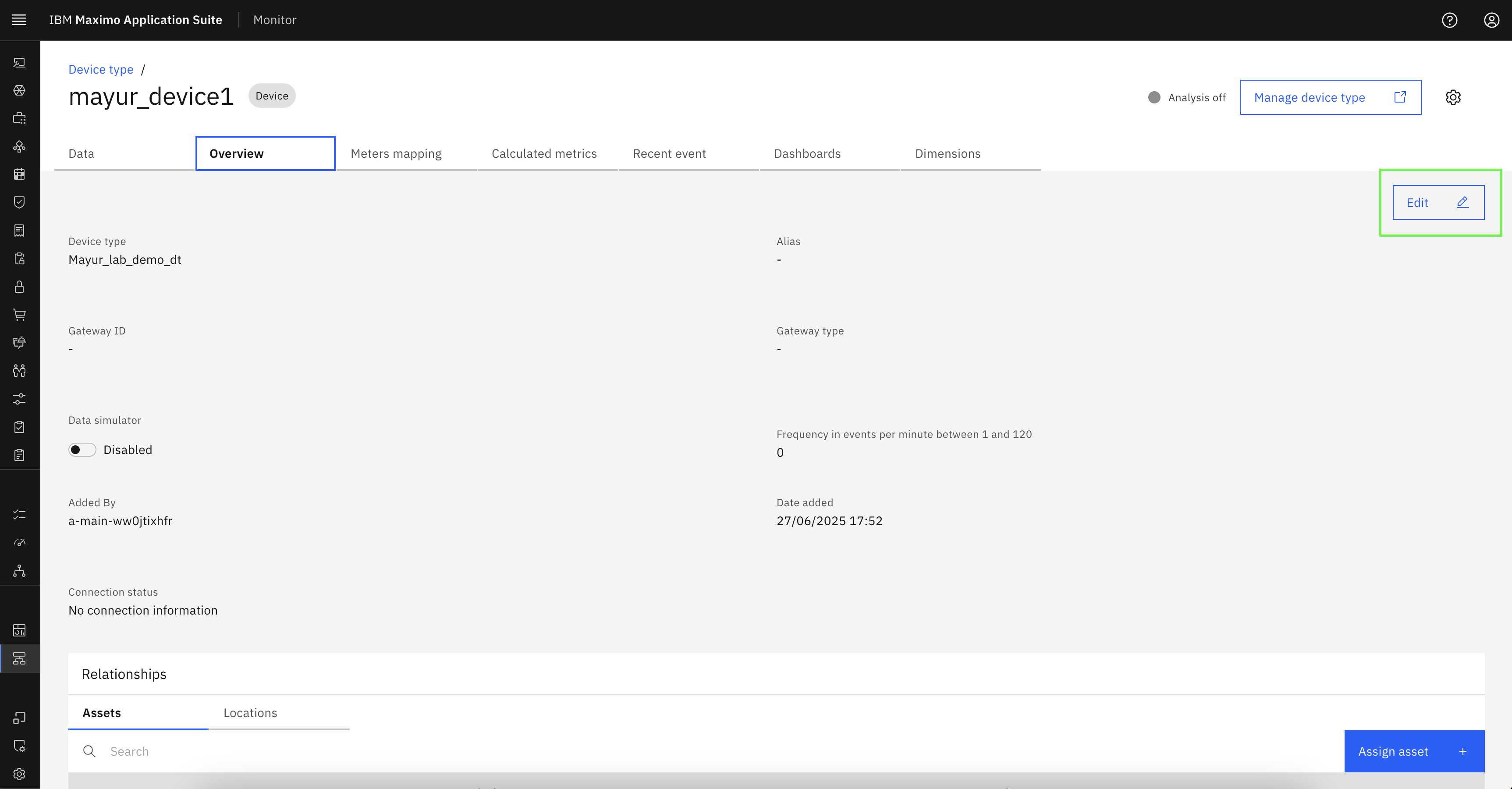 4. Add and Edit devices - Device and device type setup
