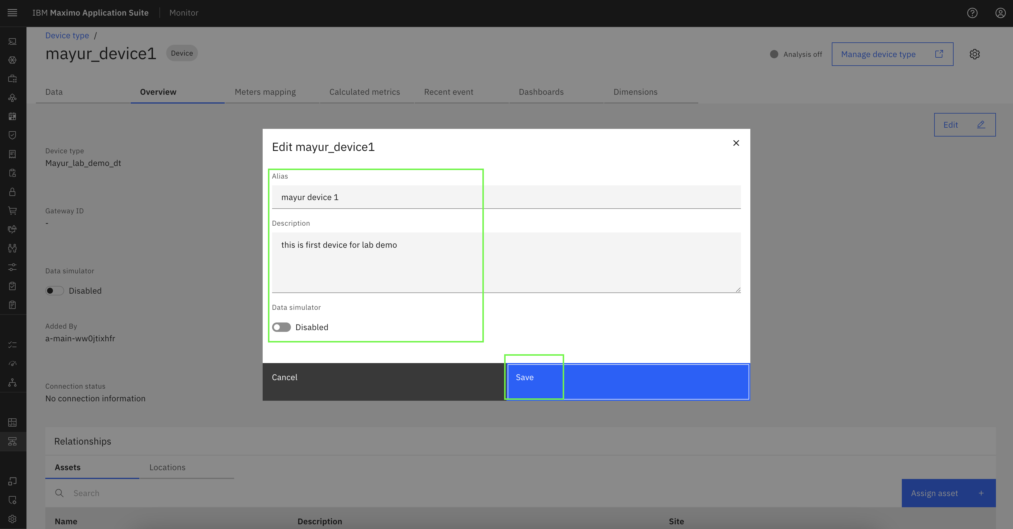 4. Add and Edit devices - Device and device type setup