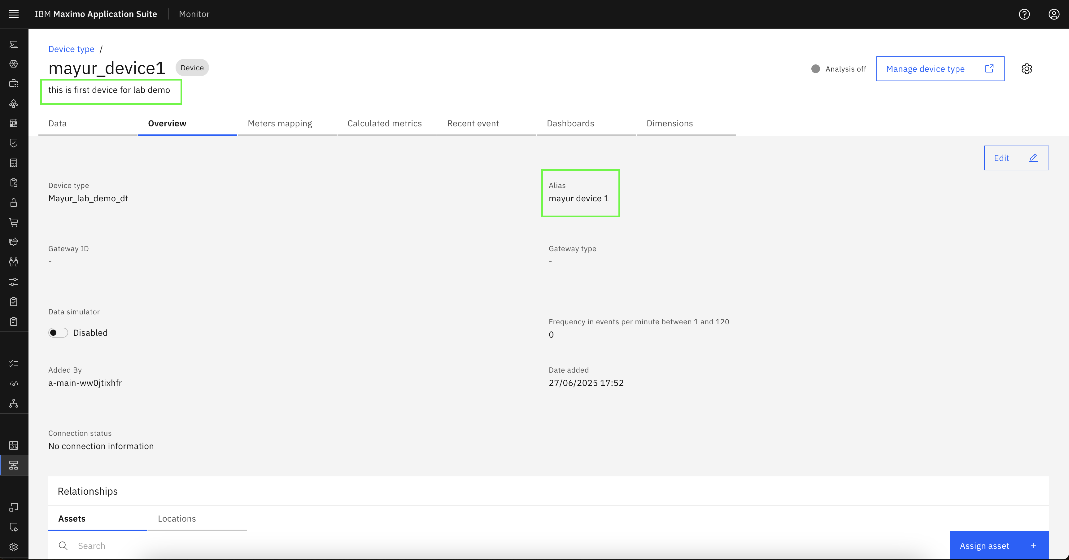 4. Add and Edit devices - Device and device type setup