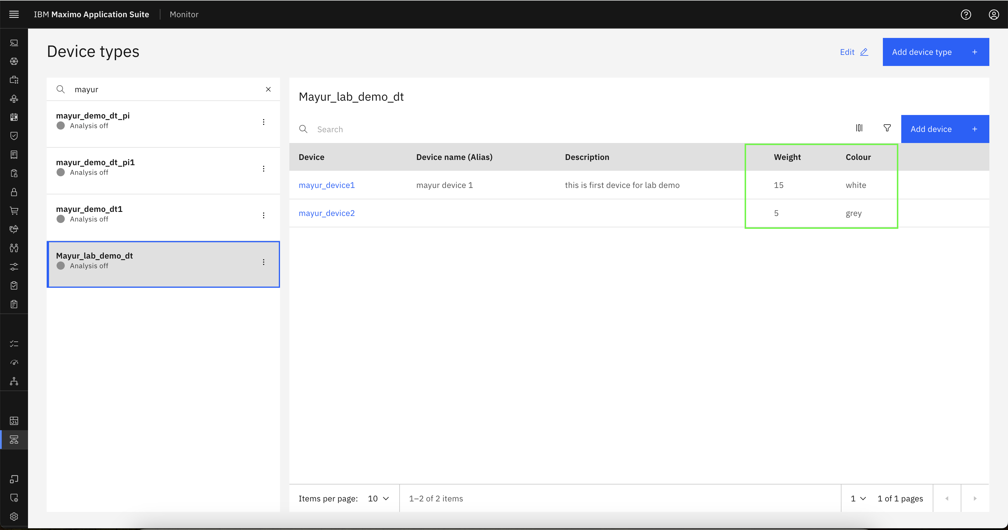 4. Add and Edit devices - Device and device type setup