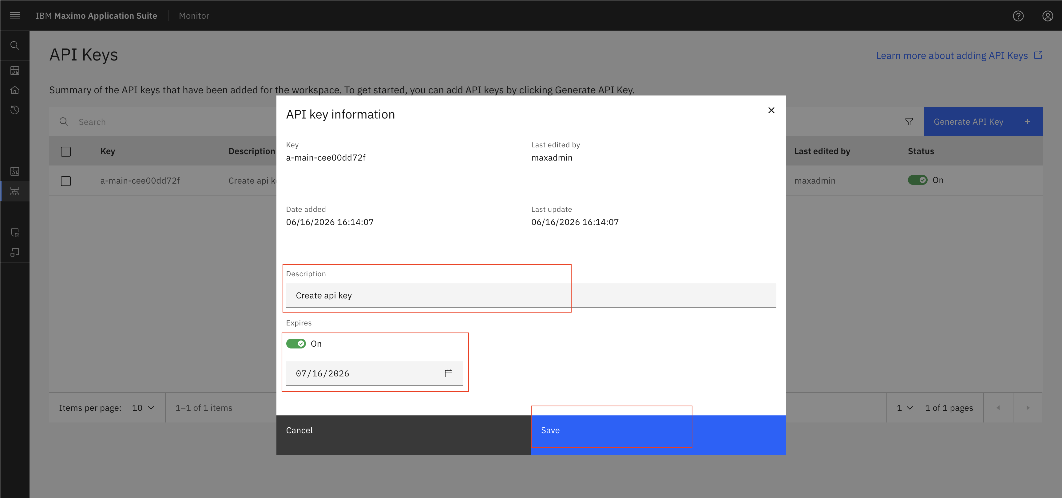 Navigate to API Keys