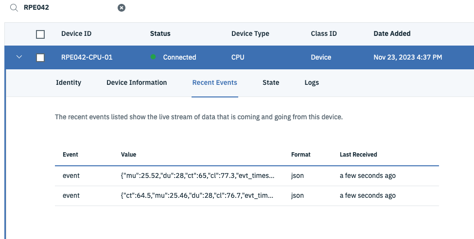 IoT RPE data