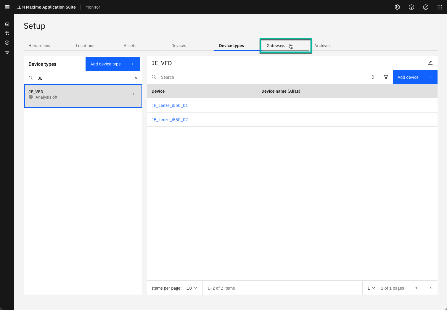 Configure frequency