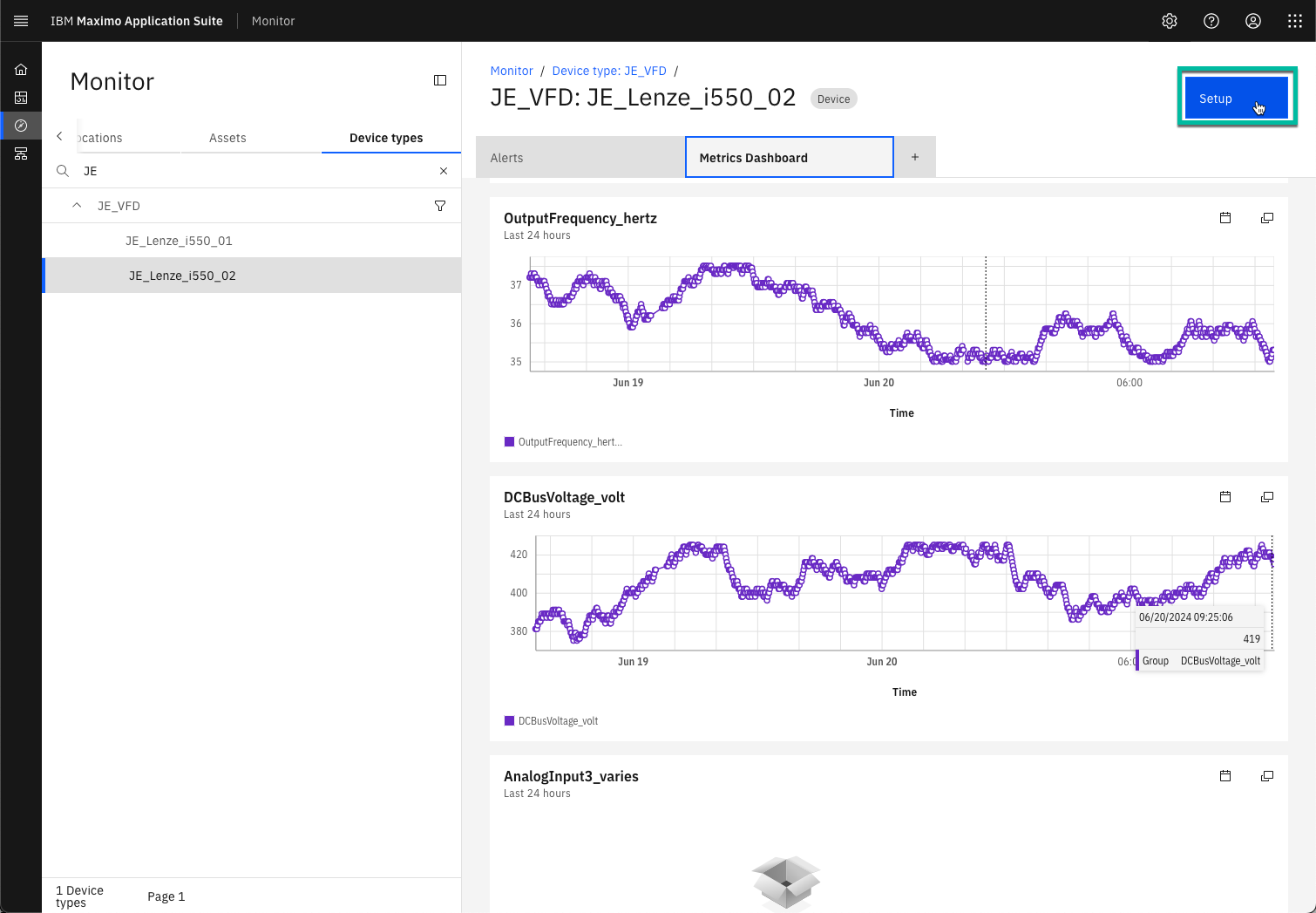 Metrics Dashboard for 02 - updated