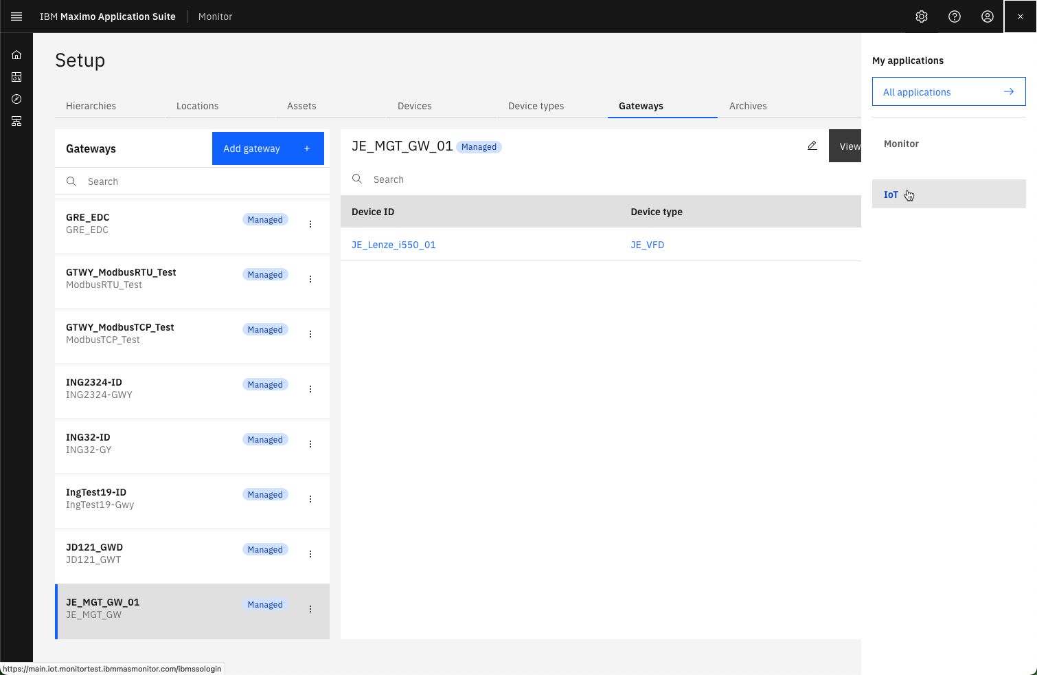 Navigate to IoT Tool