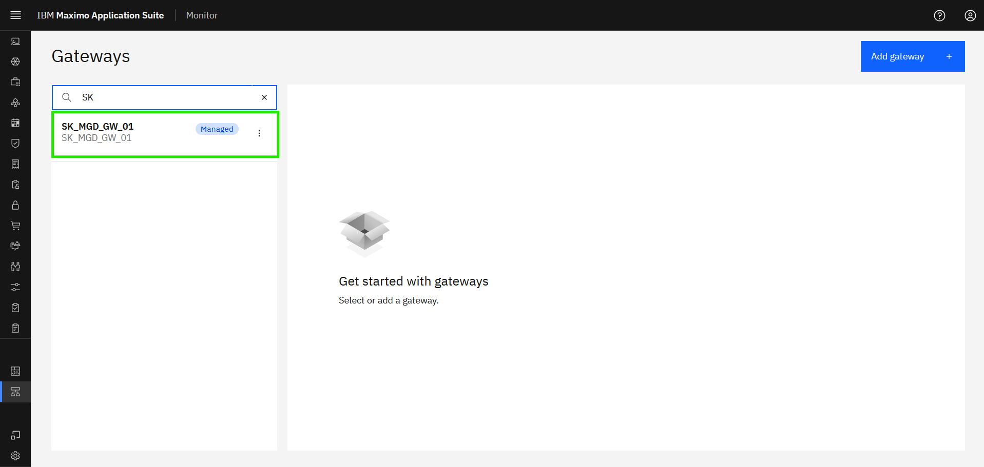 View your Managed Gateway