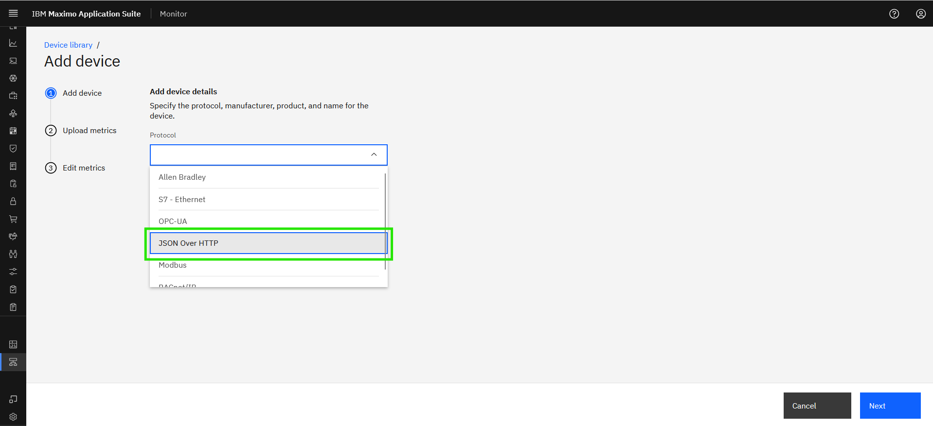 Import device settings