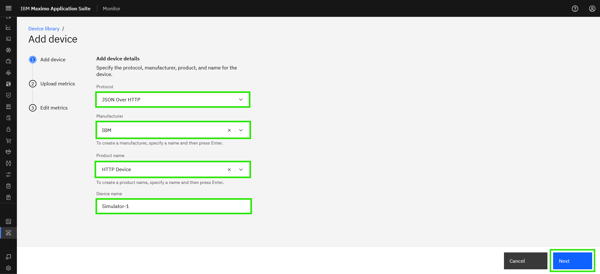 Import device settings
