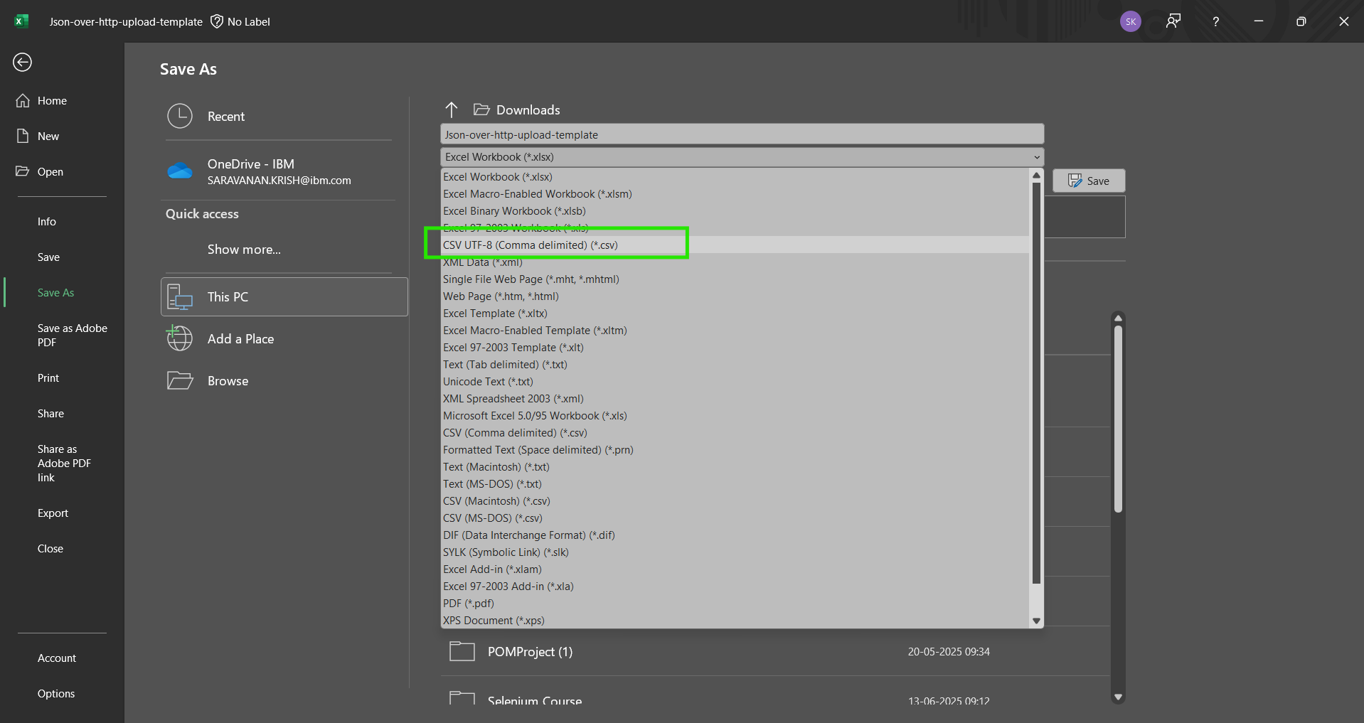 Import device settings