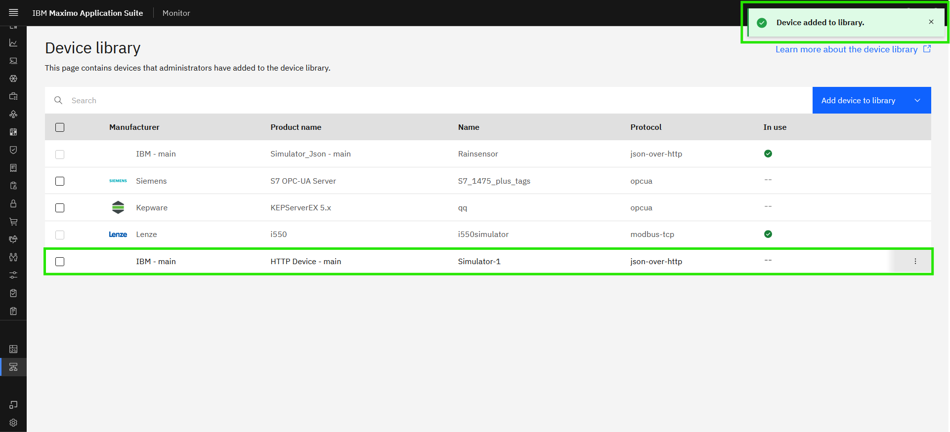 Import device settings