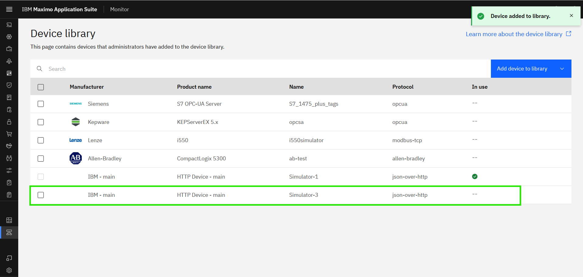 Import device settings