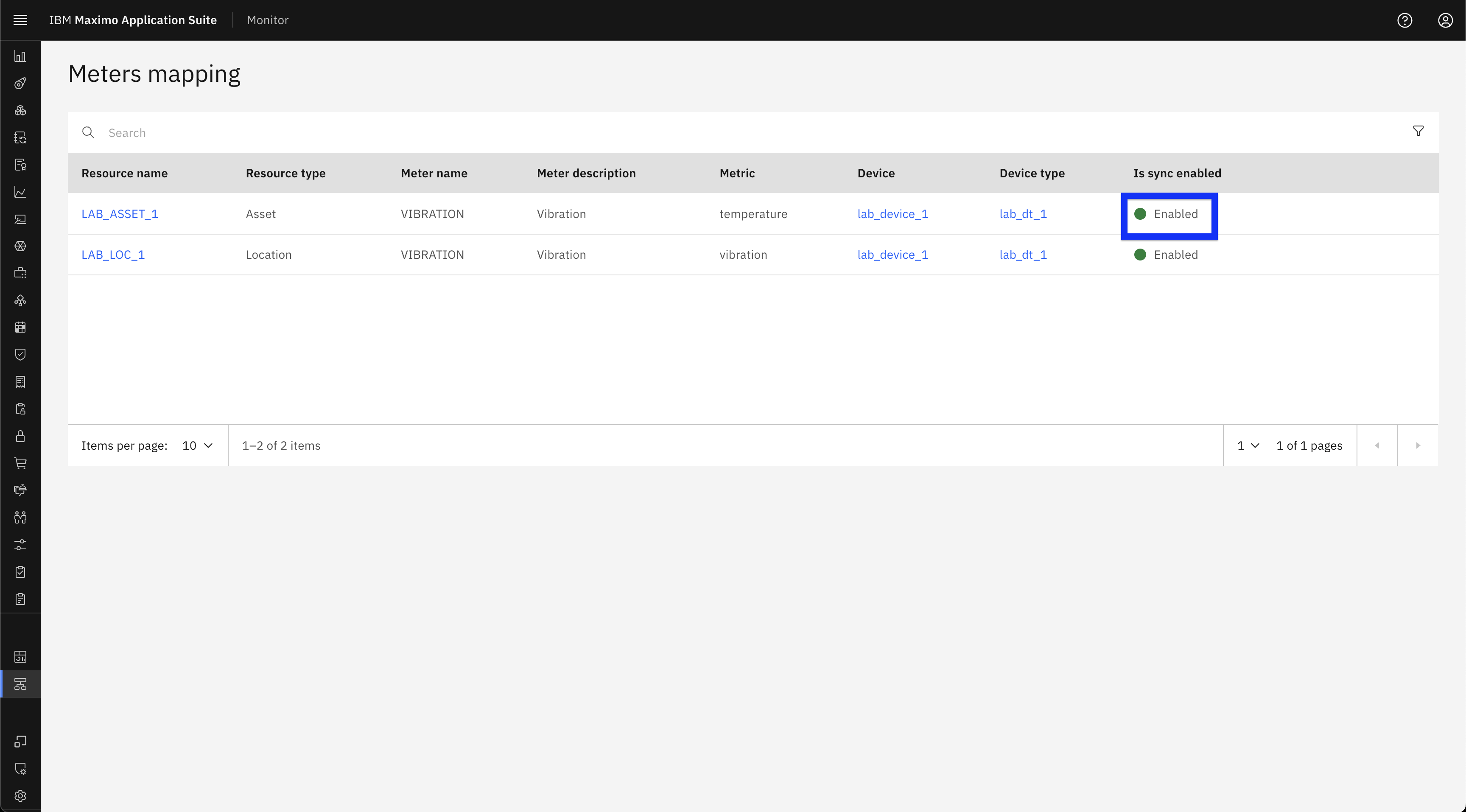 Toggle sync