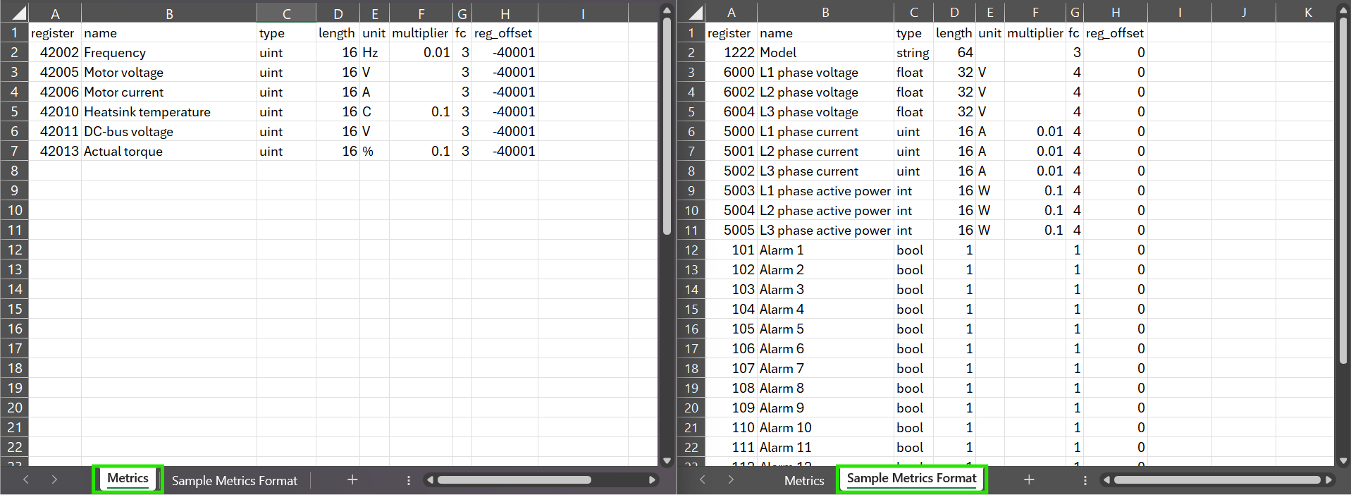 Import device settings