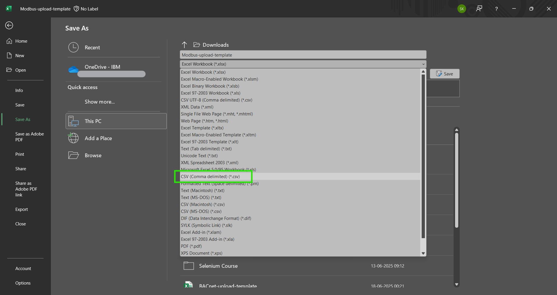 Import device settings