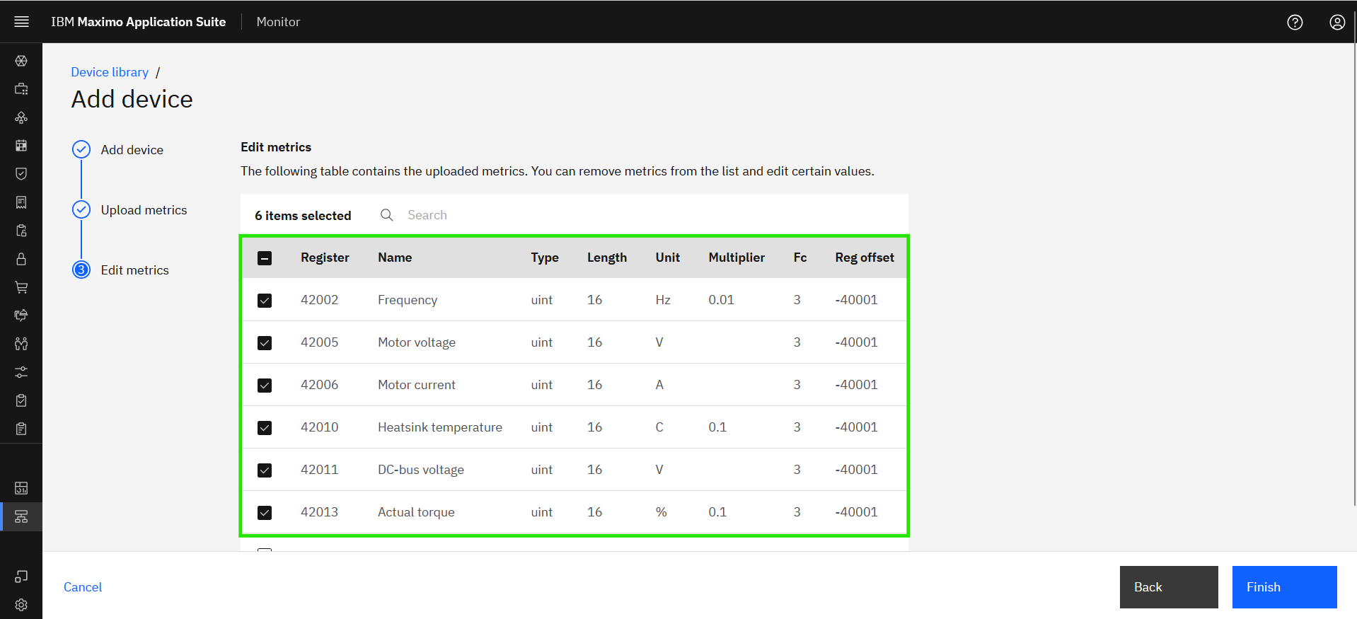 Import device settings