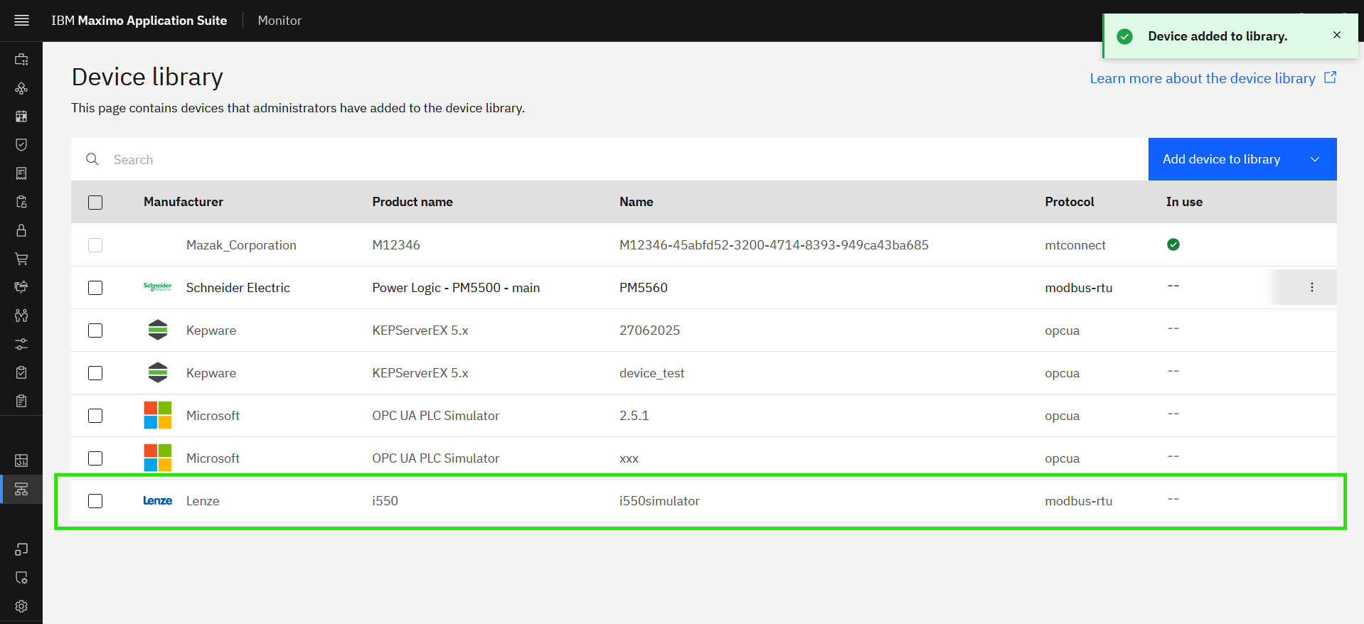 Import device settings