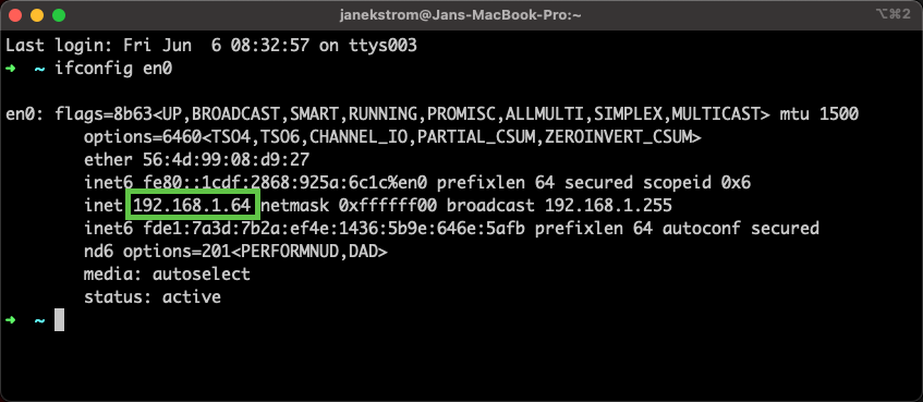 Get IP Address
