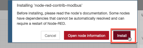 Install node-red-contrib-modbus