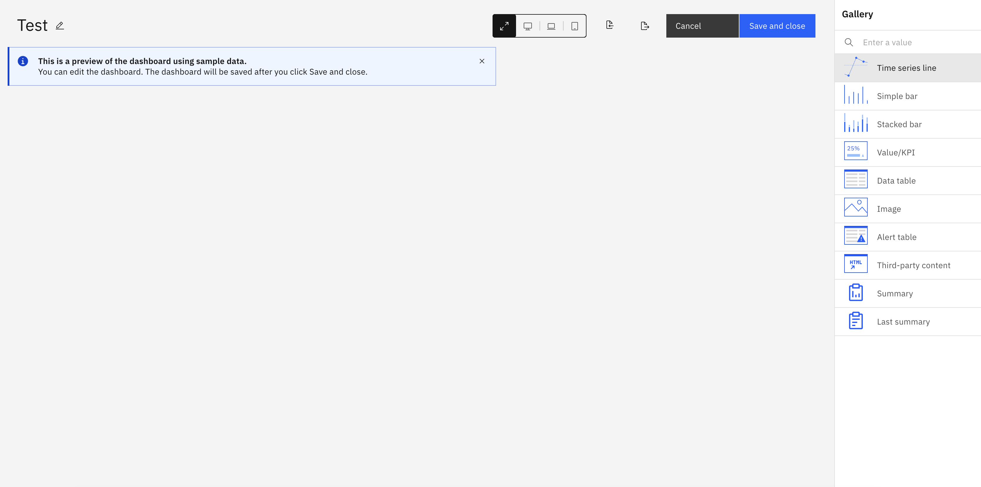 Add timeseries card
