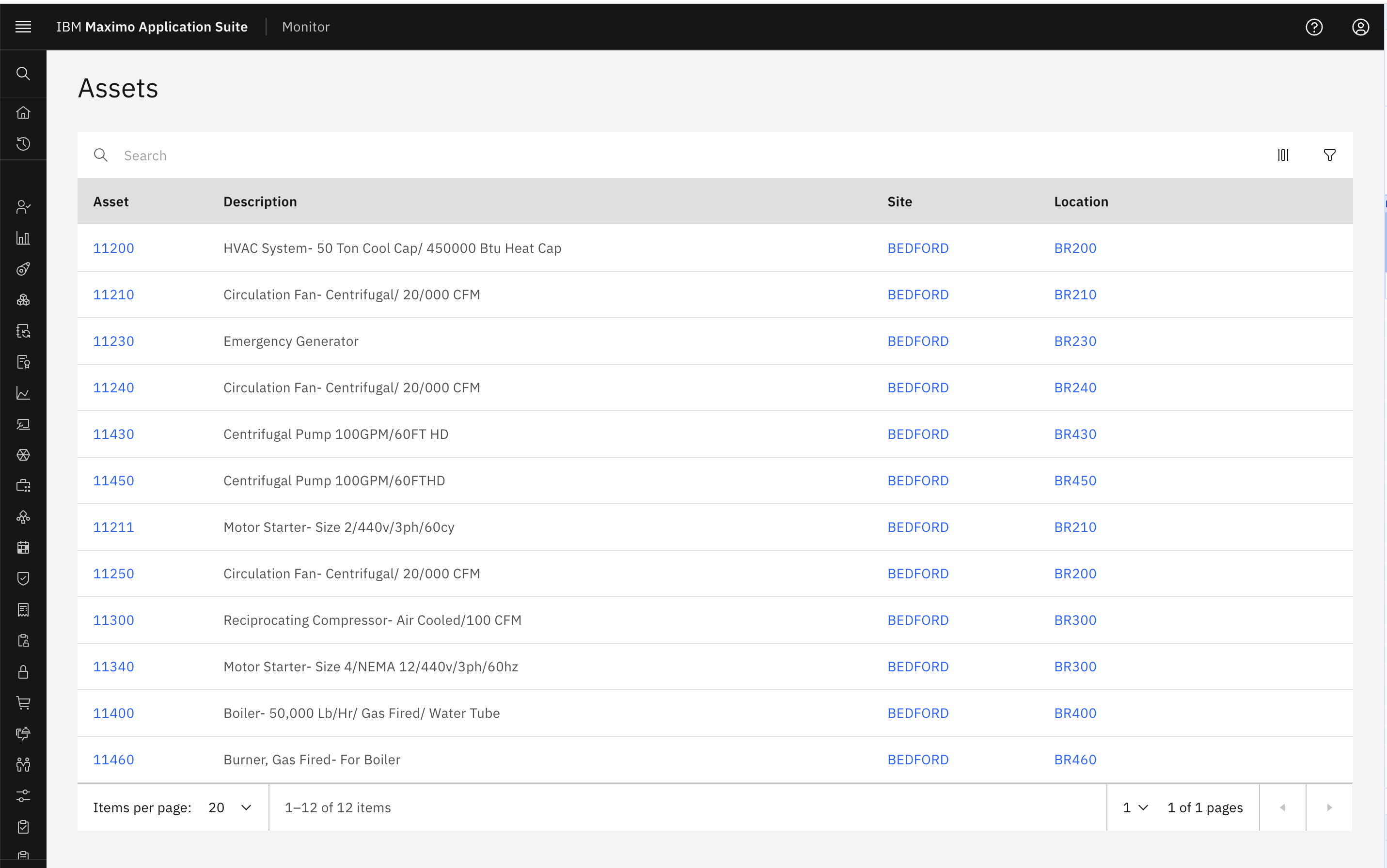 Asset Multiple Filters
