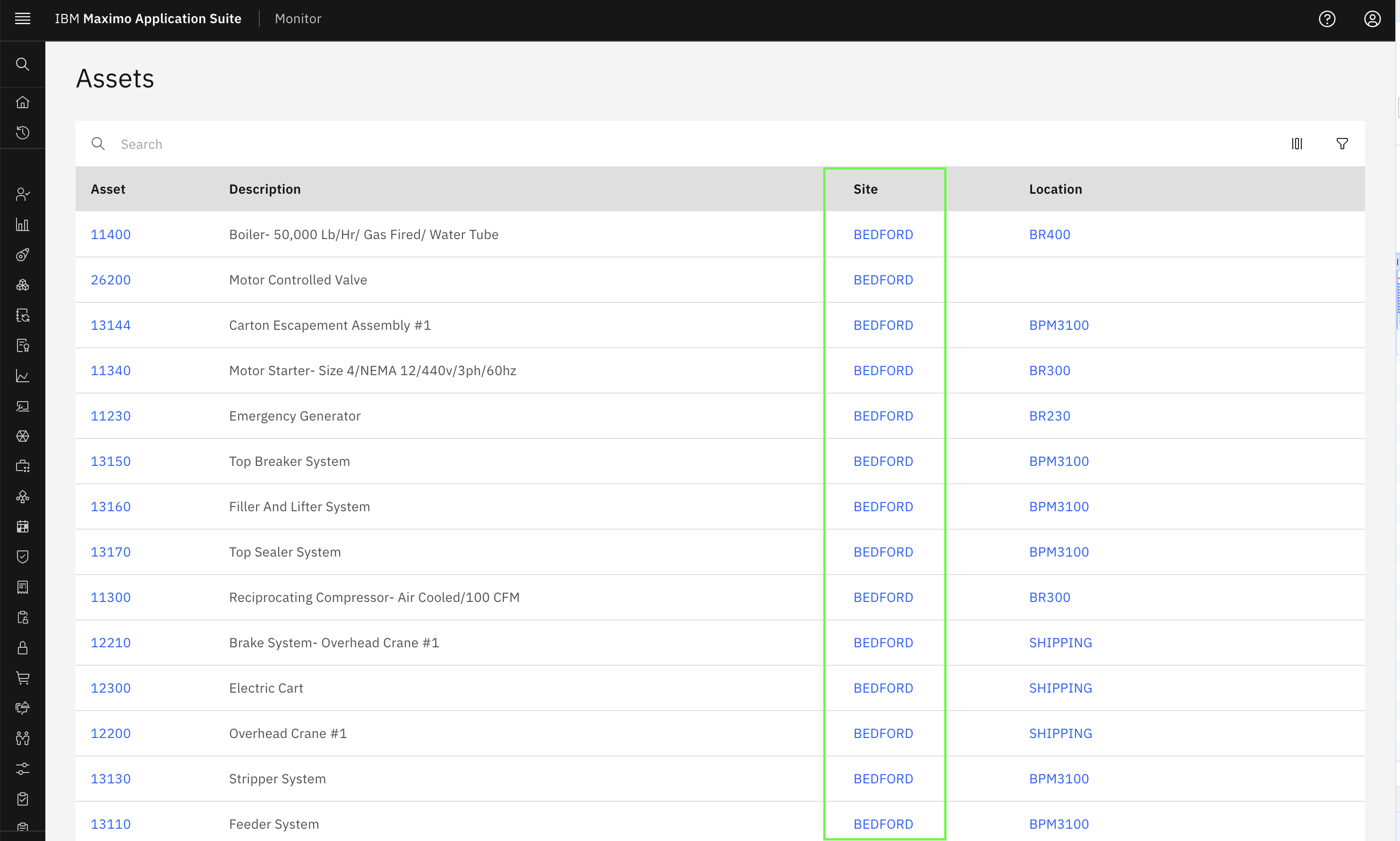 Asset Site Access