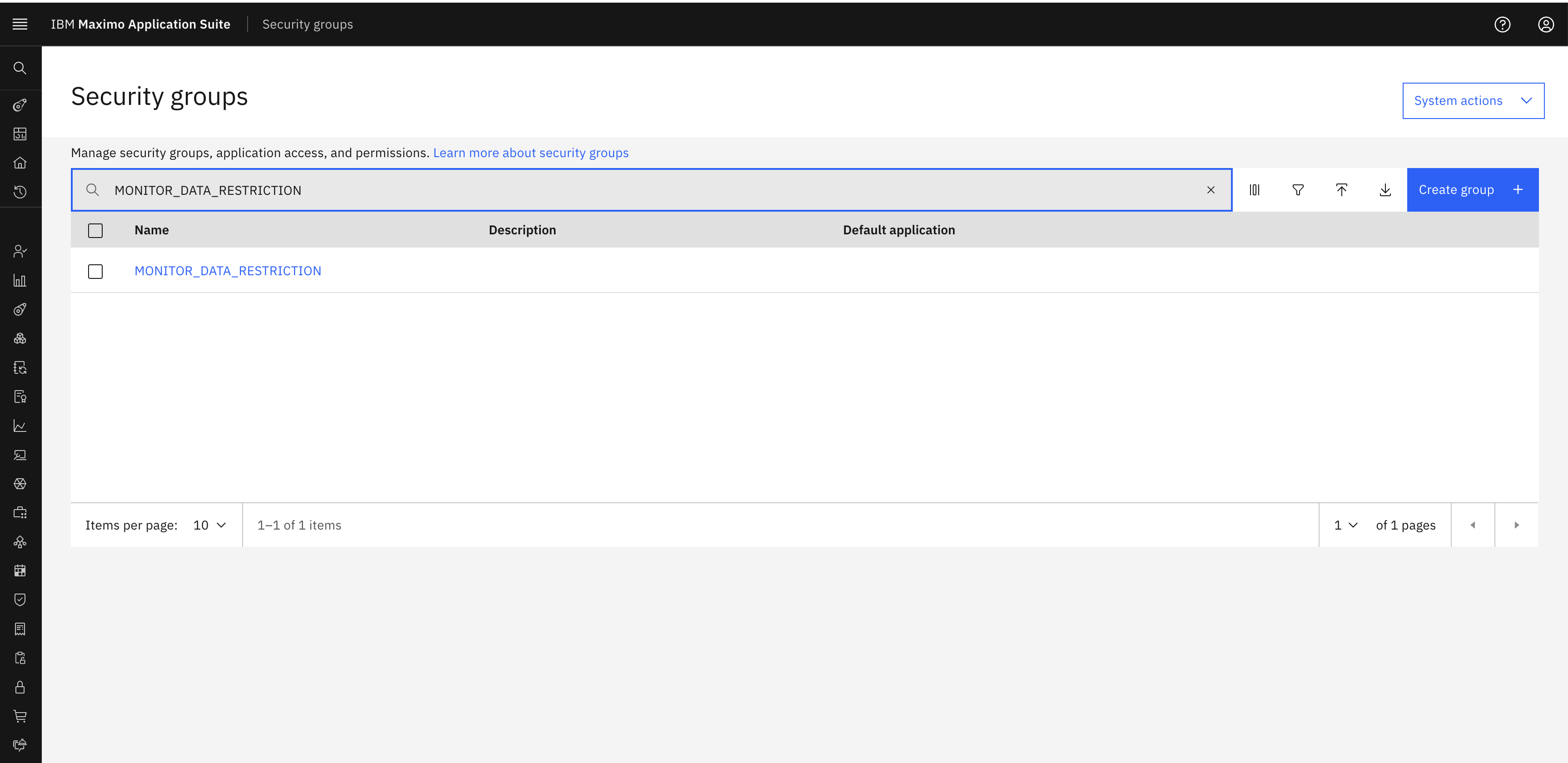 Search Security Group