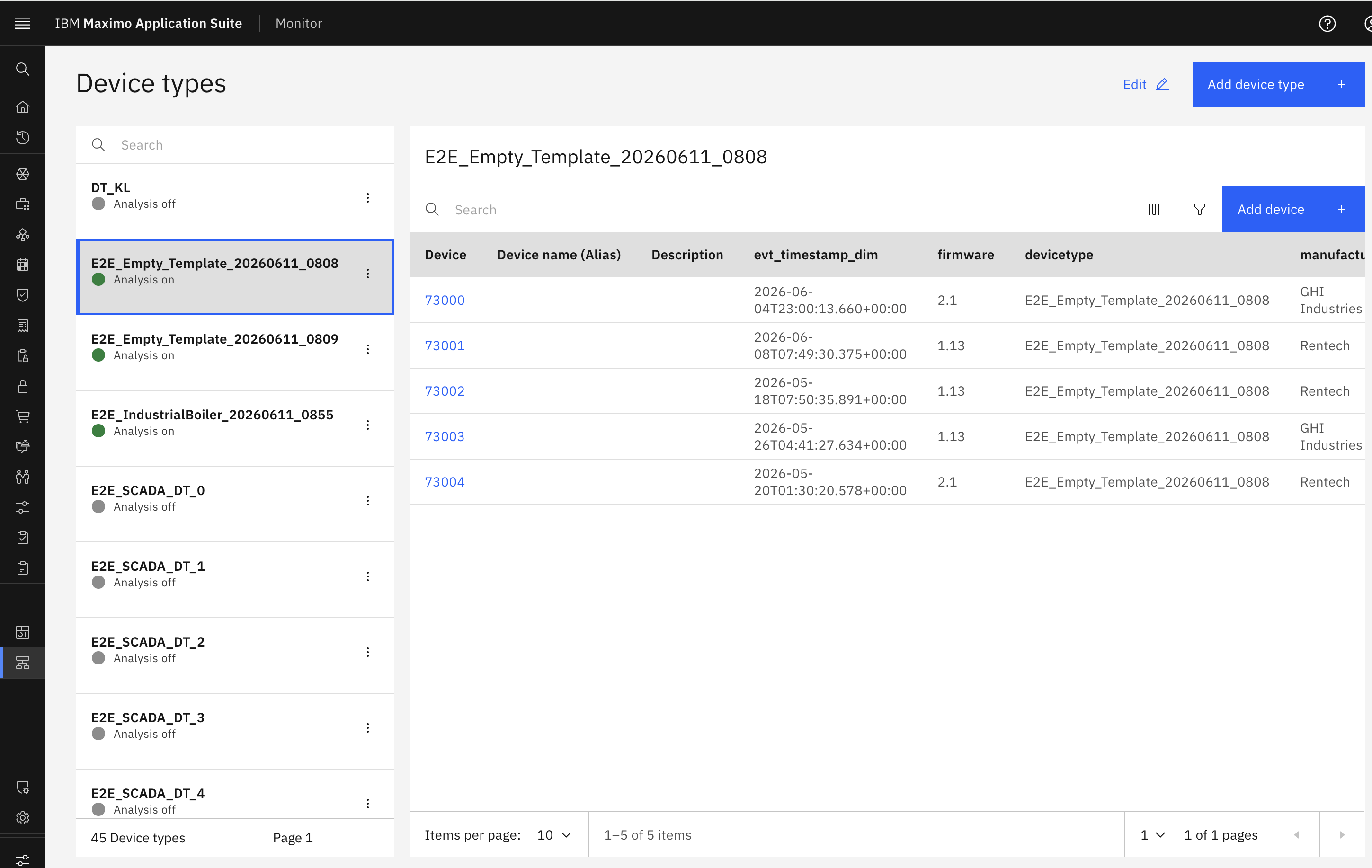 Device Type Multiple Patterns