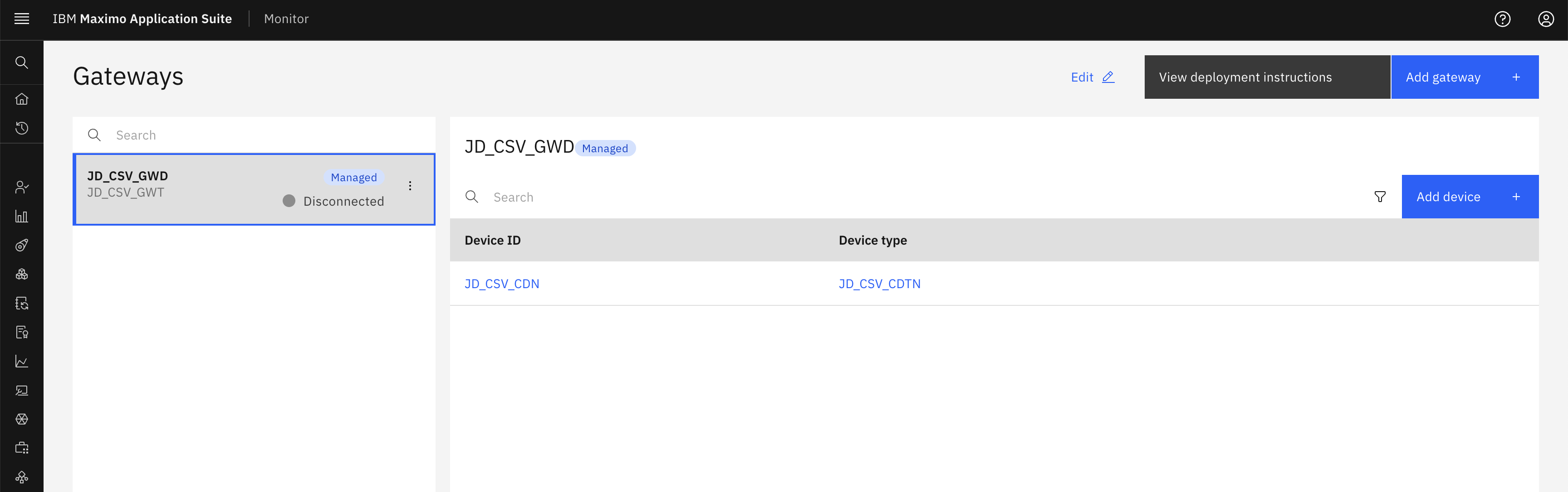 Gateway Device ID Access