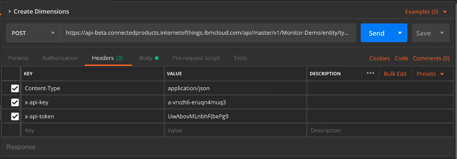 Postman Headers