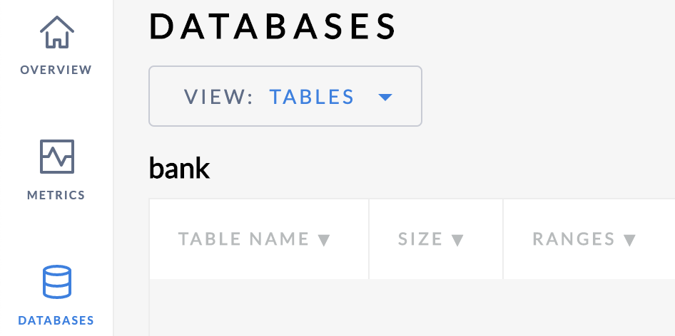 Database tables