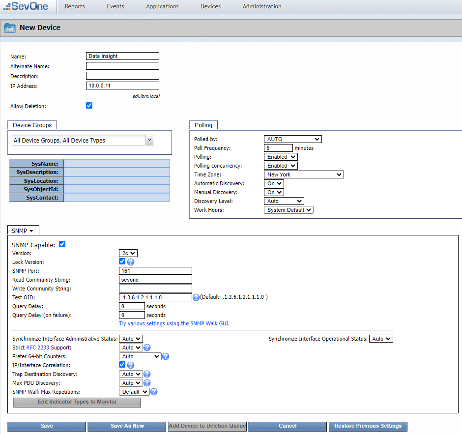 IBM SevOne Automated Network Observability