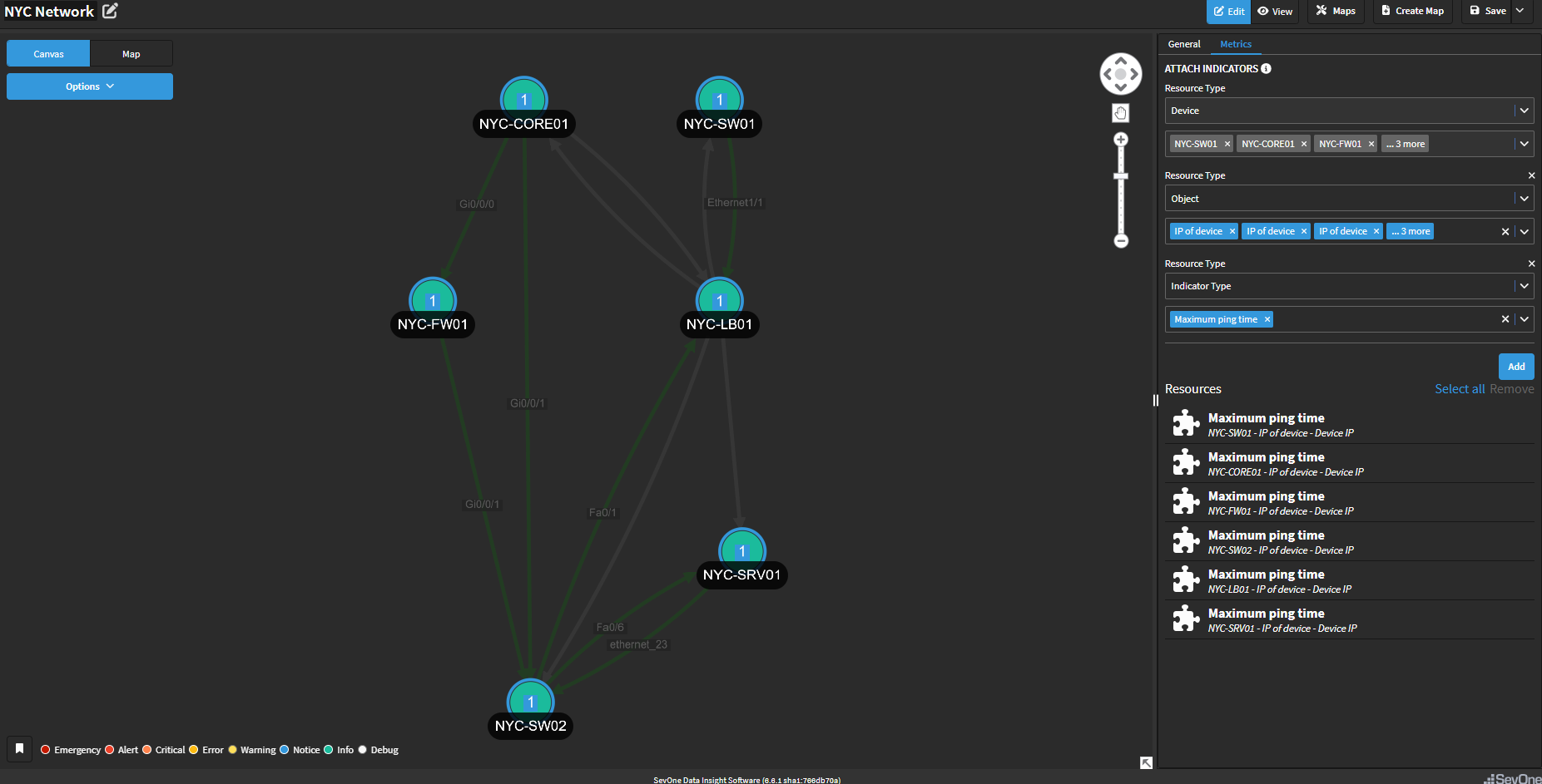 IBM SevOne Automated Network Observability