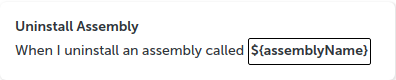 Uninstall Assembly