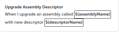 Upgrade Assembly Descriptor