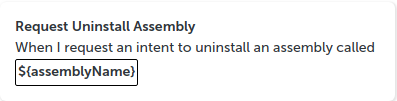 Uninstall Assembly