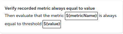 Verify always equal to value