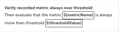 Verify always over threshold